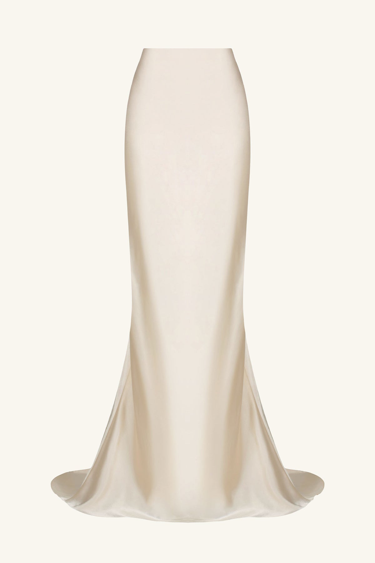 LA LUNE HIGH WAIST MAXI SKIRT - CREAM