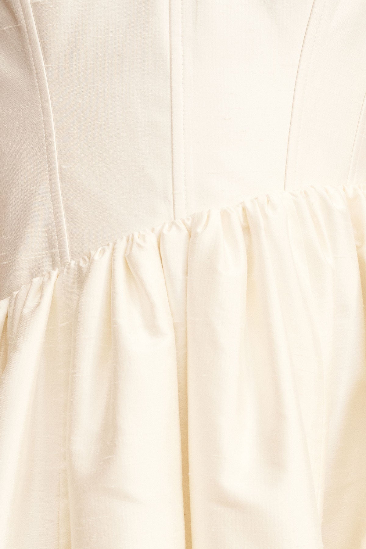 LUCERO HIGH LOW CORSET GOWN - IVORY