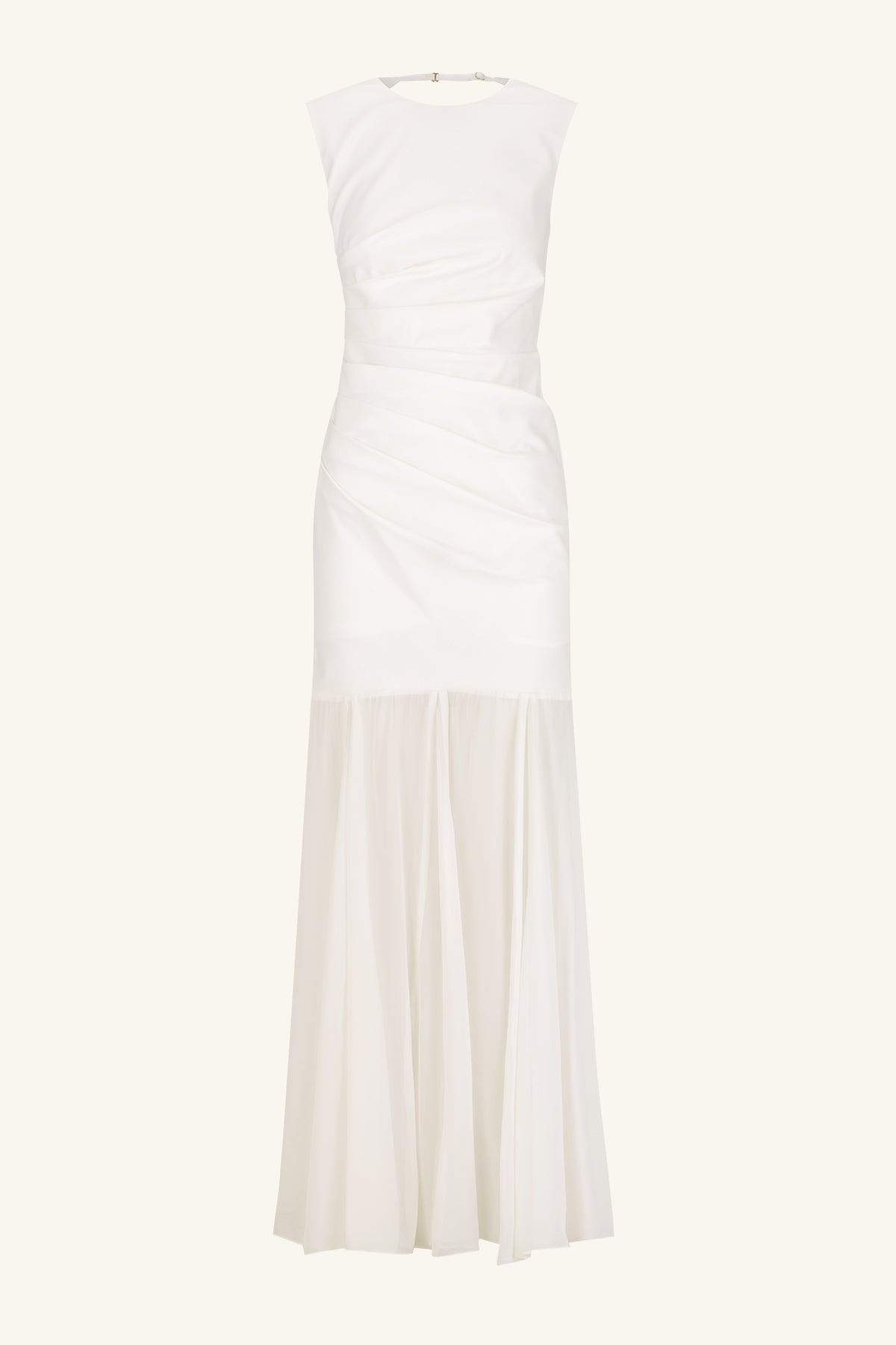 LUNAR OPEN BACK DRAPED MAXI DRESS