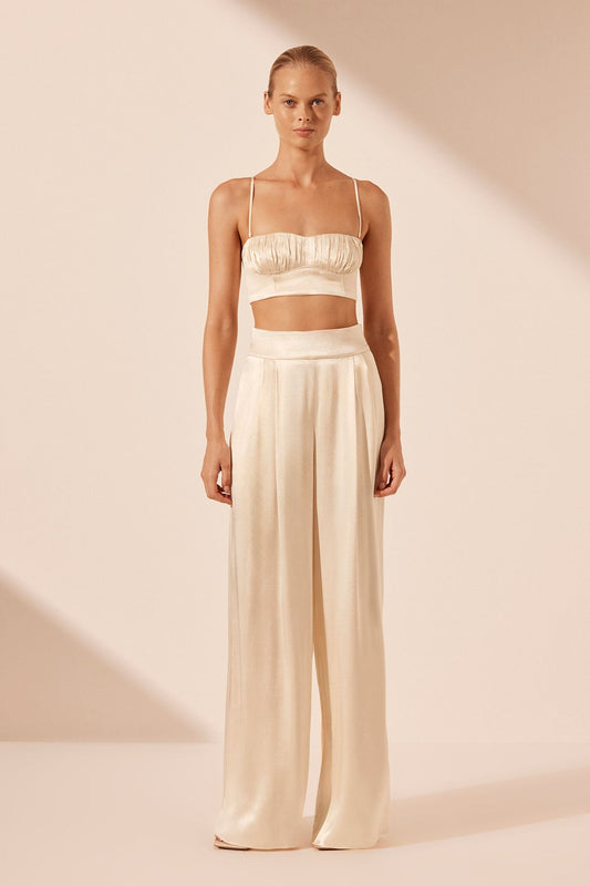 LA LUNE TUXEDO TROUSER - CREAM