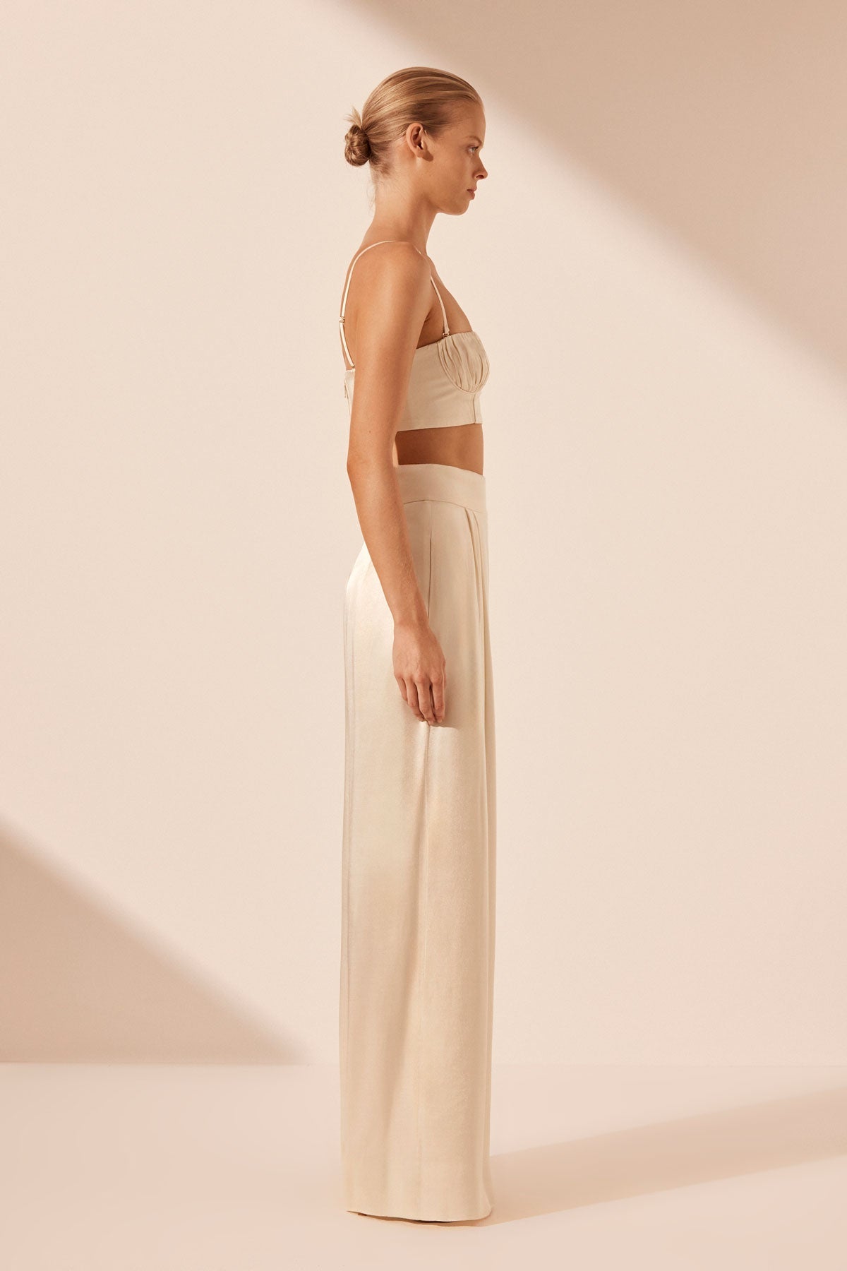 LA LUNE TUXEDO TROUSER - CREAM