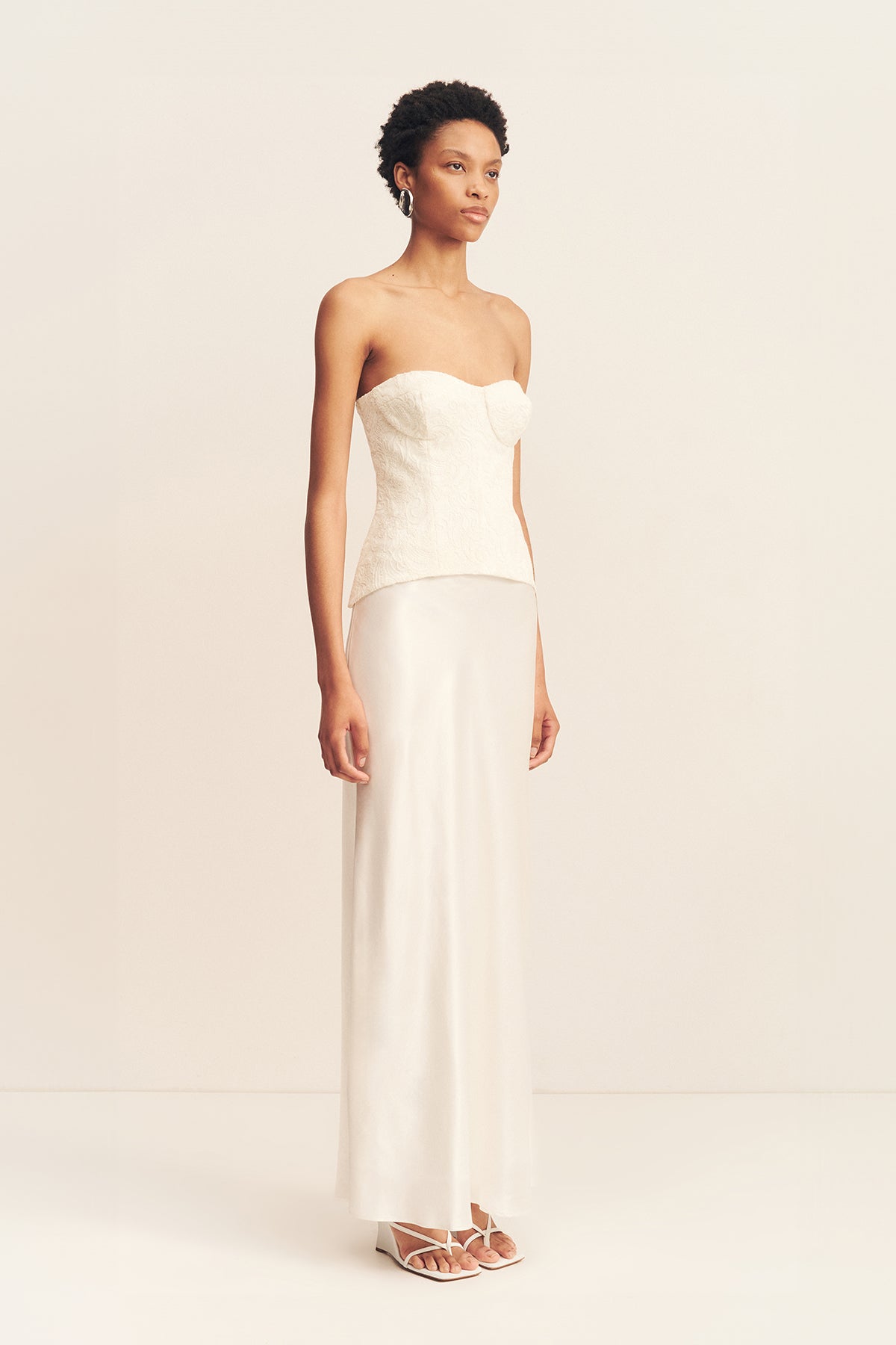 SAVANNA MAXI SKIRT - IVORY