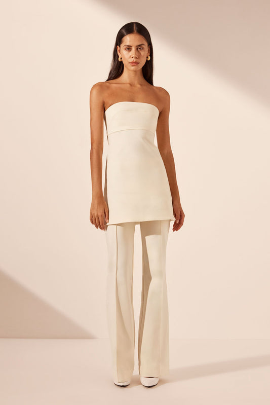 LANI BOOT CUT FLARED PANT - RICE