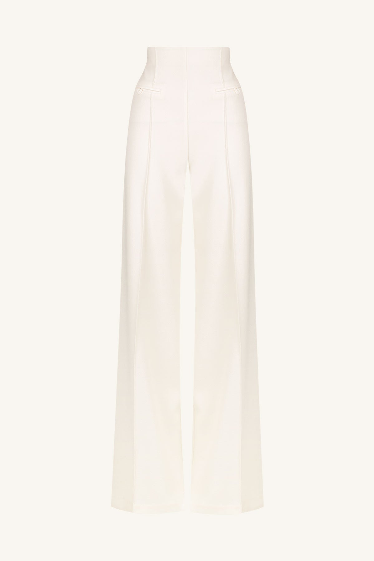 AMURA HIGH WAISTED WIDE LEG PANT - CREAM
