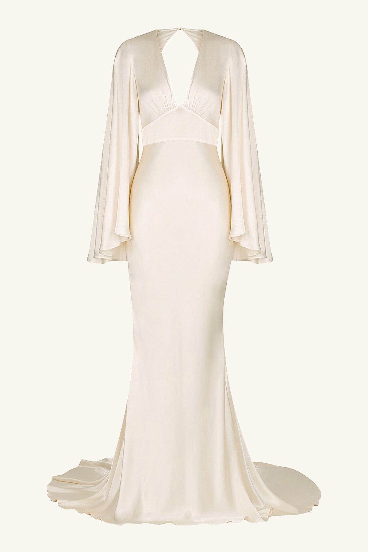 LA LUNE BACKLESS GOWN - CREAM