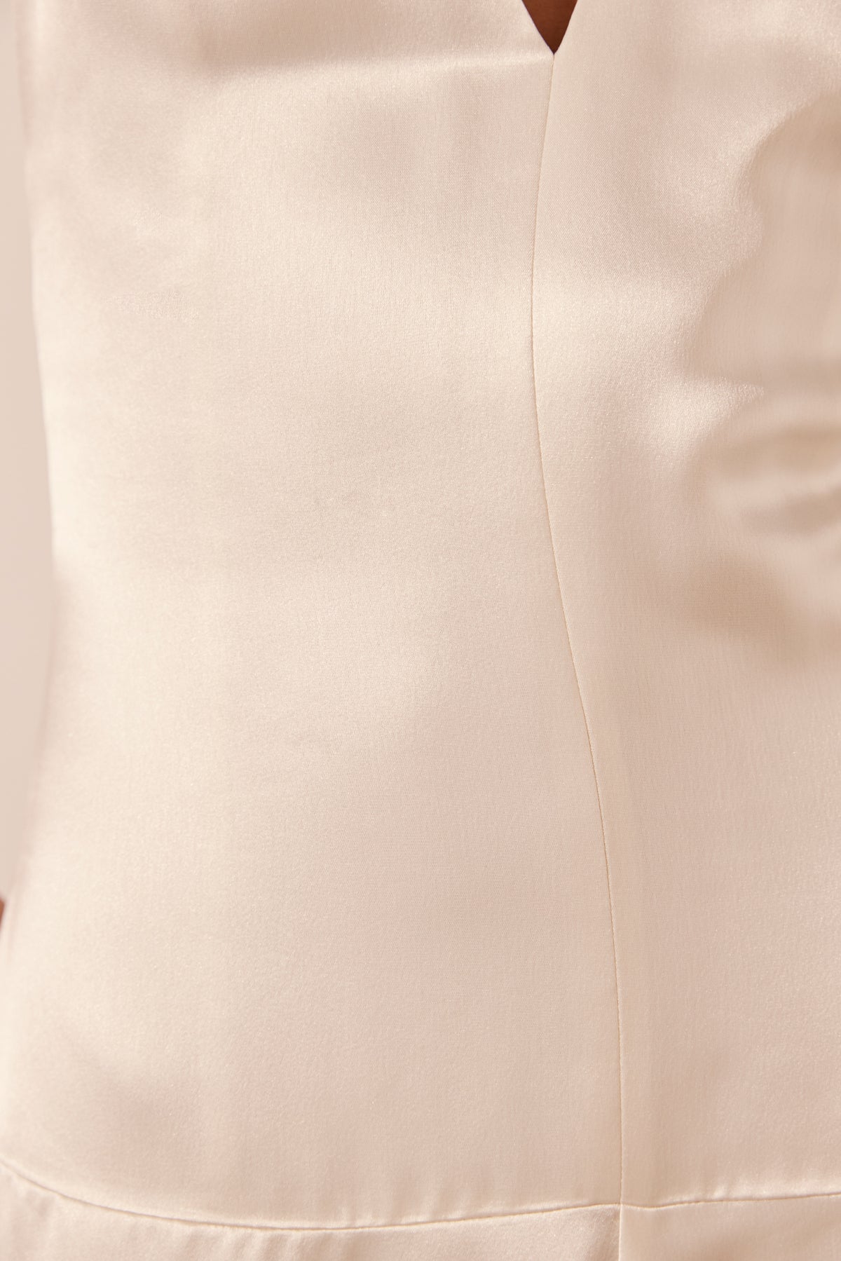 SAVANNA HALTER OPEN BACK MAXI DRESS - PEARL