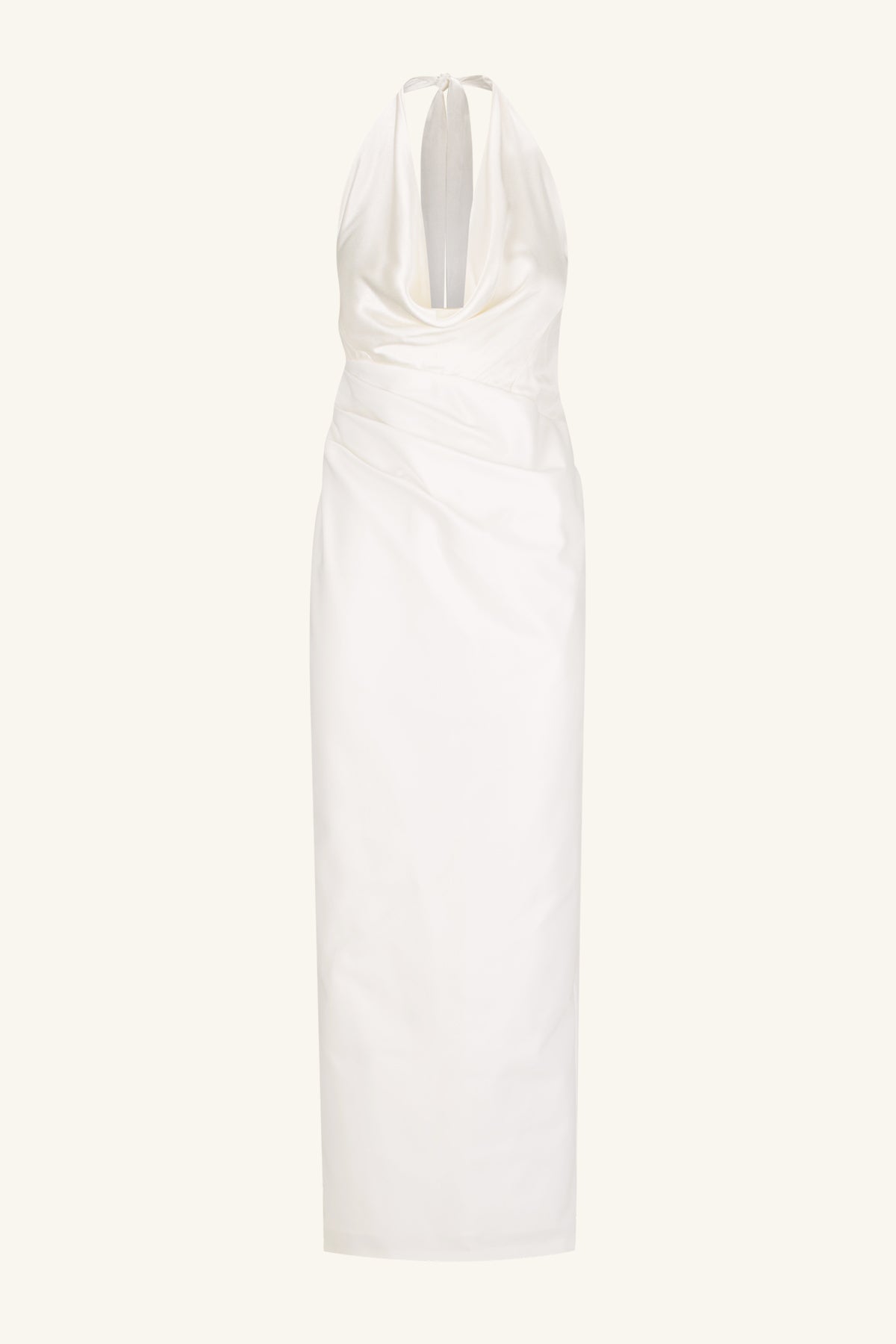 LUMINA CONTRAST COWL NECK MAXI DRESS