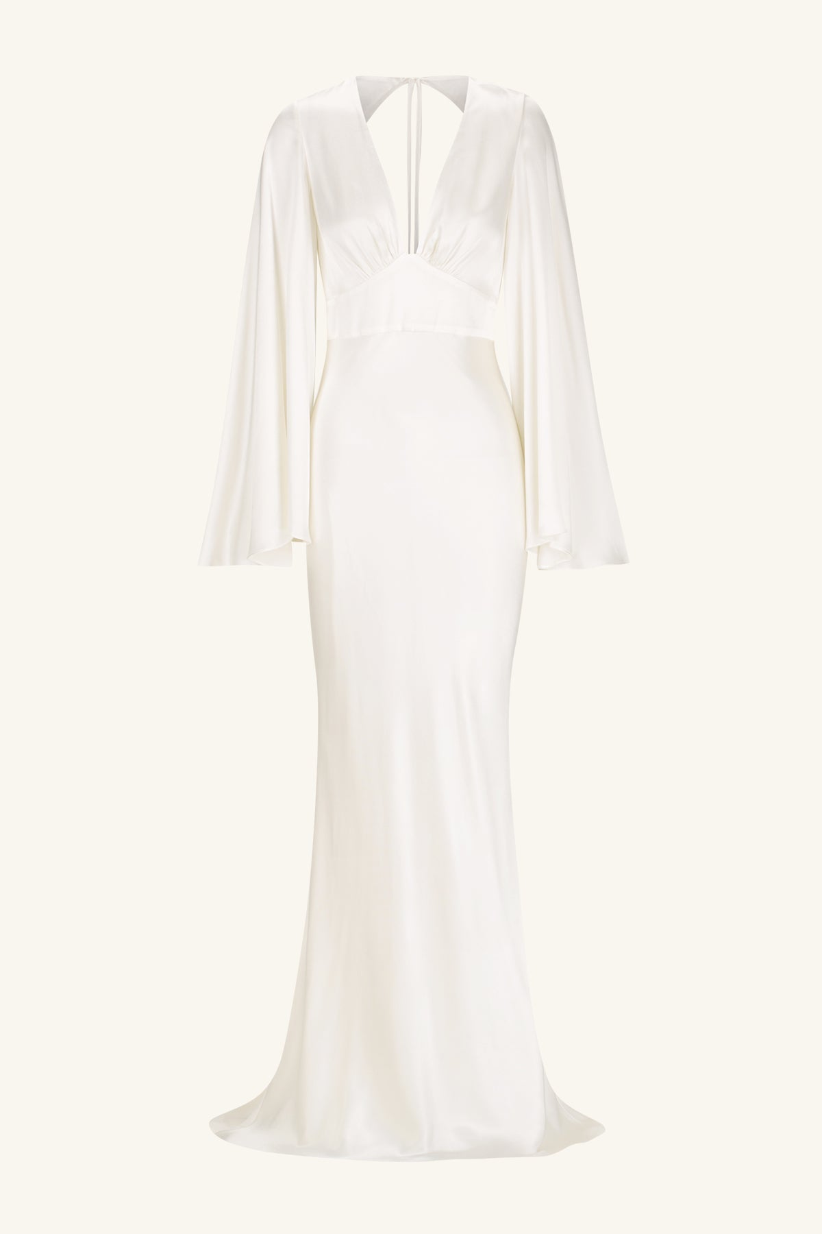 LA LUNE BACKLESS GOWN - WHITE