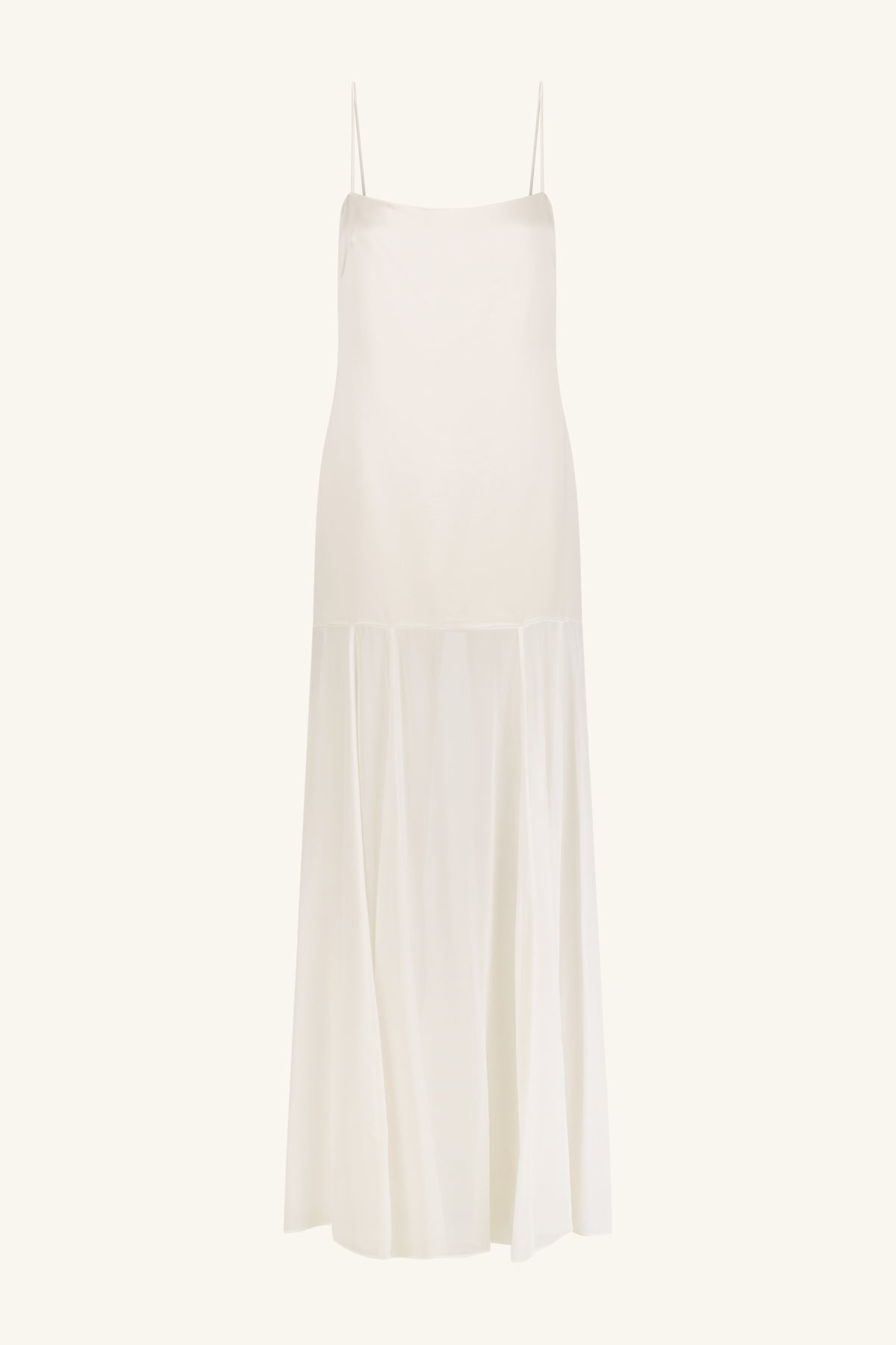 MORAYA DROPPED WAIST MAXI DRESS - IVORY
