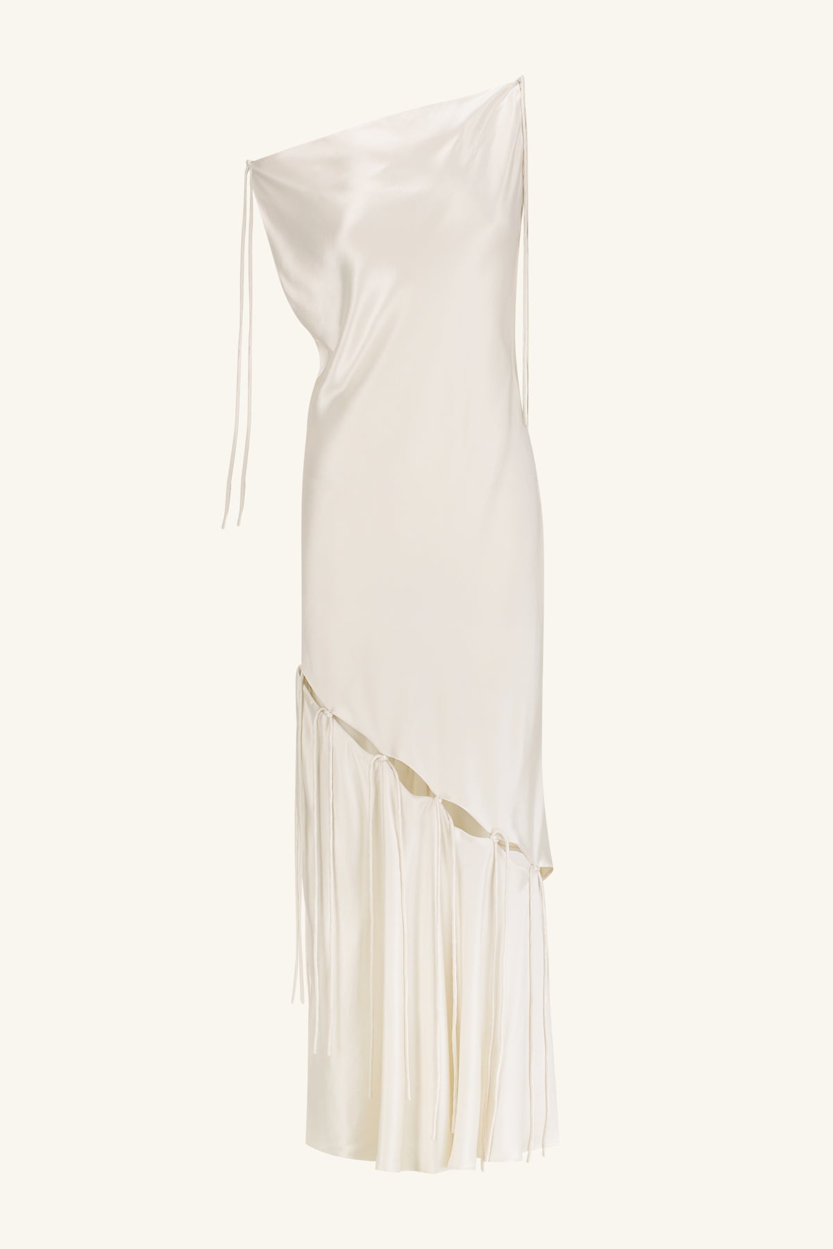 SAVANNA TIE MAXI DRESS - IVORY