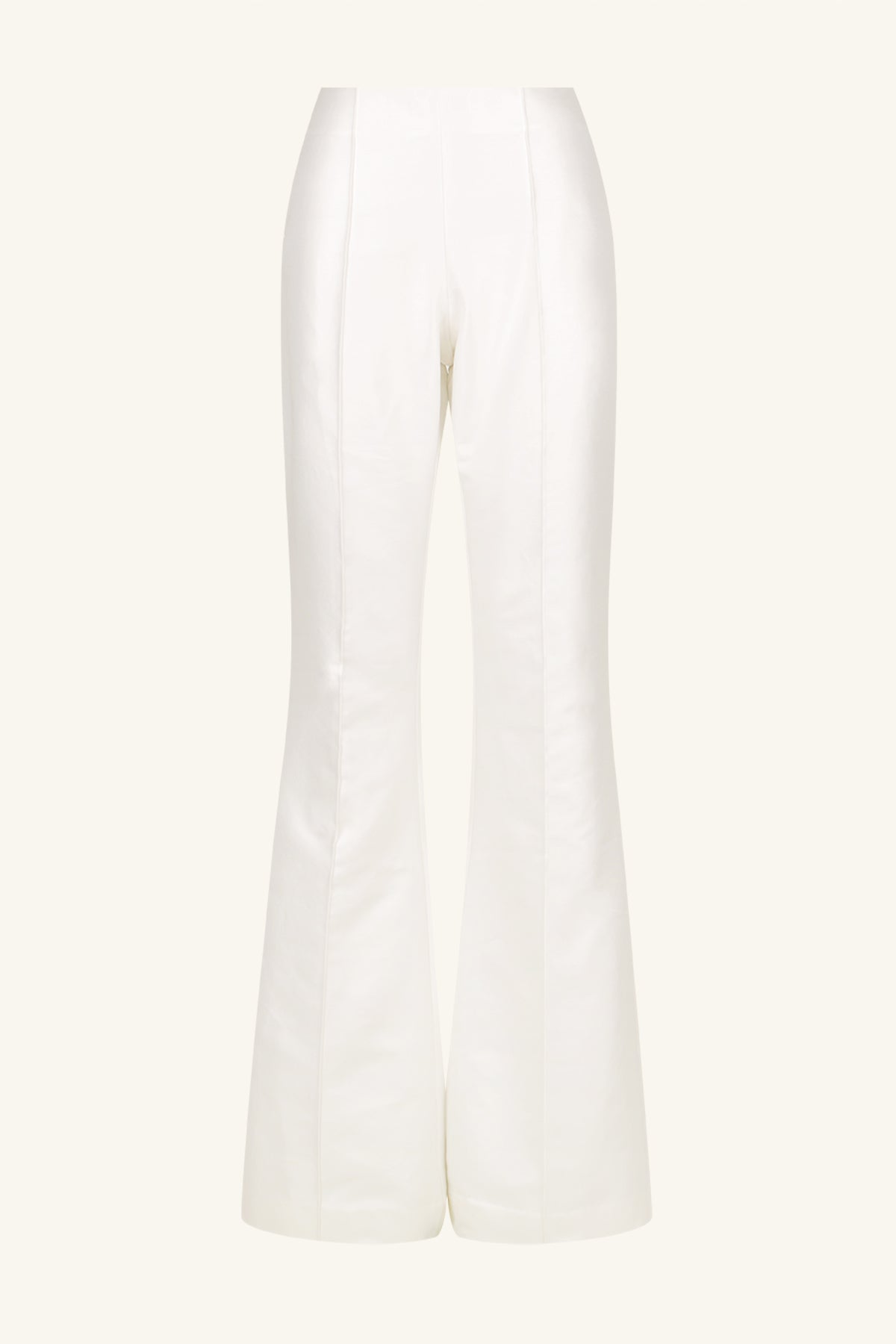 THEA PINTUCK FLARED PANT - IVORY
